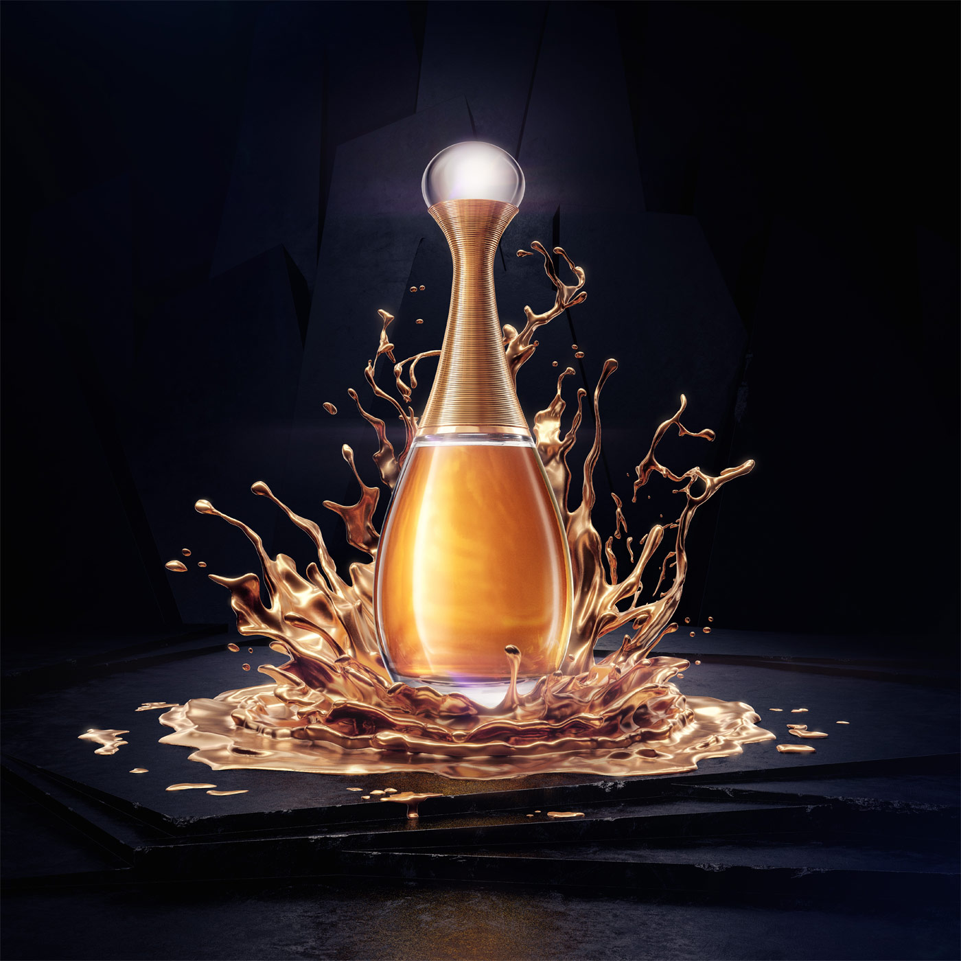 Full CGI Parfum Flakon Visualisierung von Design Studio Lauktien & Friends
